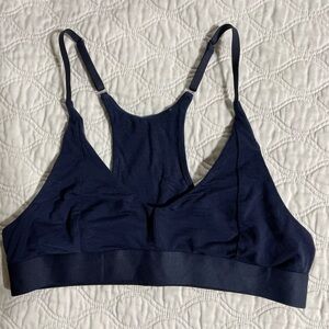 Allbirds Trino Triangle Bralette in Navy Blue size large